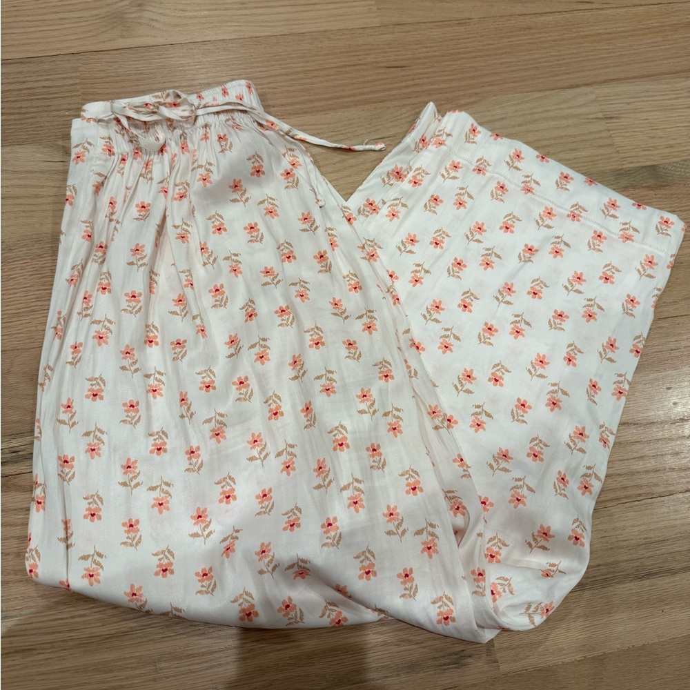 Free People Flower Satin Pants